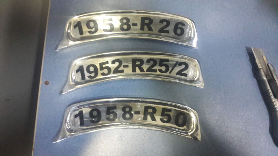 Model and Year Plates